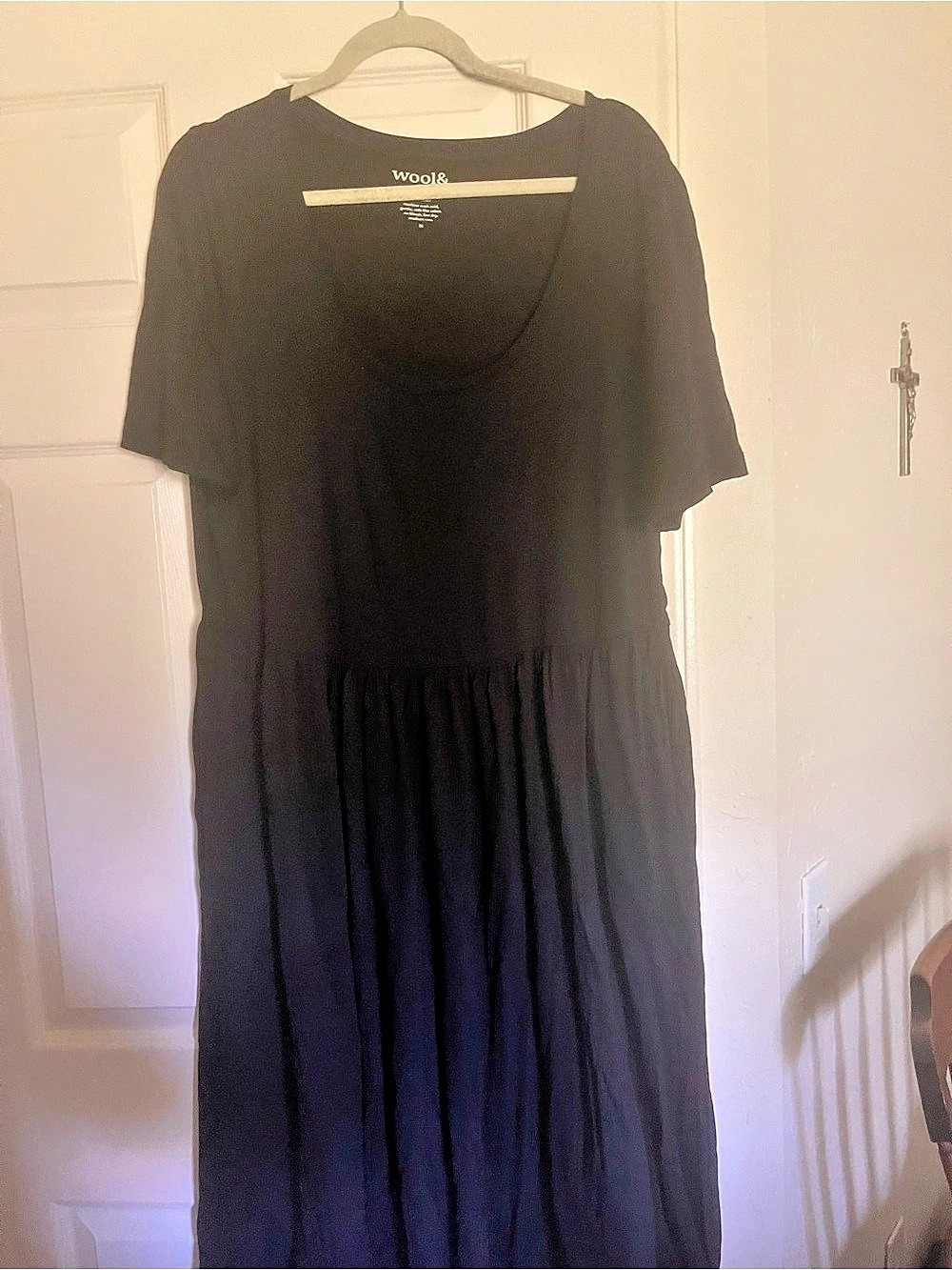 wool& Maggie & Merino Maxi Dress Black Size 1X
